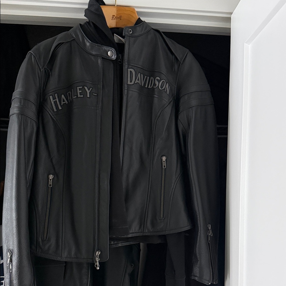 Harley-Davidson Black Leather Riding Jacket